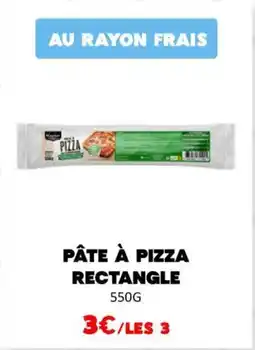 Hmarket Pâte à pizza rectangle offre