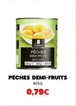Pëches demi-fruits