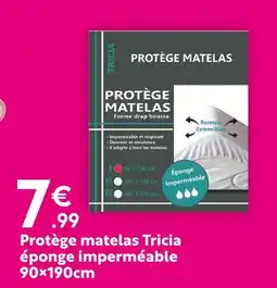 Maxi Bazar Tricia Protège matelas éponge imperméable offre