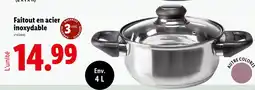 Lidl Faitout en acier inoxydable offre