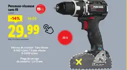 Lidl PARKSIDE Perceuse-visseuse sans fil offre