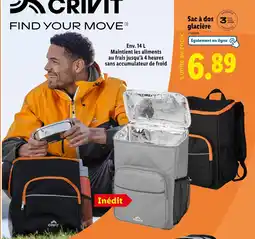 Lidl Crivit Sac à dos glacière offre