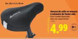 Lidl Crivit Housse de selle en mousse à mémoire de forme vélo offre