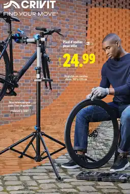 Lidl CRIVIT Pied d'atelier pour vélo offre