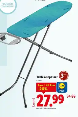 Lidl Table à repasser offre