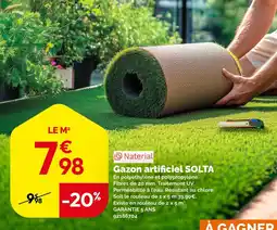 Weldom Naterial Gazon artificiel SOLTA offre