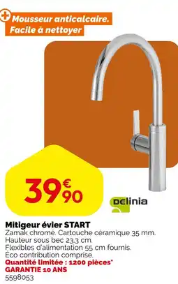 Weldom Delinia Mitigeur évier START offre