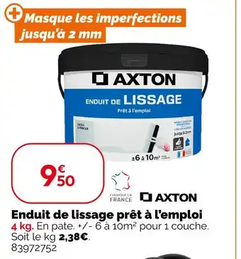Weldom AXTON Enduit de lissage prêt à l'emploi offre