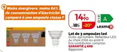 Weldom Lexman Lot de 3 ampoules led offre