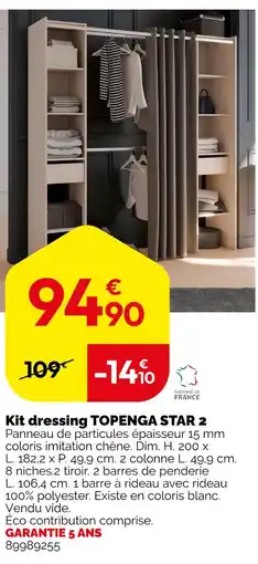 Weldom Kit dressing TOPENGA STAR 2 offre