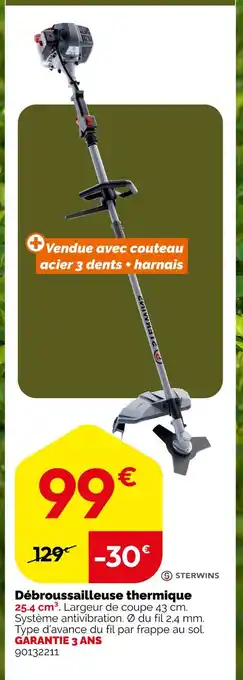 Weldom STERWINS Débroussailleuse thermique offre