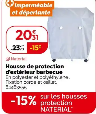 Weldom Naterial Housse de protection d’extérieur barbecue offre