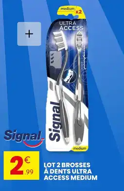 Stokomani Signal Lot 2 brosses à dents Ultra Access medium offre