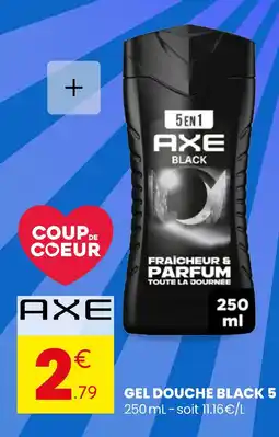 Stokomani AXE Gel Douche Black 5 offre