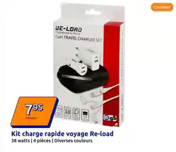 Action Watts - kit charge rapide voyage re-load offre