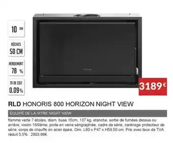 Rld - honoris 800 horizon night view