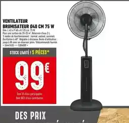 Batkor Dim - ventilateur brumisateur offre