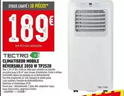 Batkor Tectro - climatiseur mobile réversible 2050 w tp2520 offre