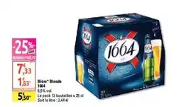 Diagonal 1664 - bière blonde offre