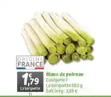 Diagonal Blanc de poireau offre