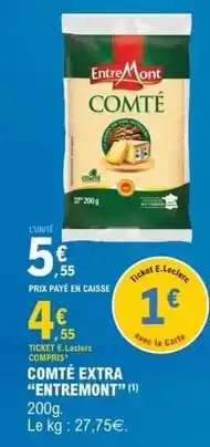 Auchan Supermarché Auchan - saucisse sèche droite pur porc offre