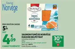 Auchan Supermarché Delpeyrat - saumon fumé de norvège offre