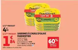 Auchan Supermarché Parmentier - sardines à l'huile d'olive offre