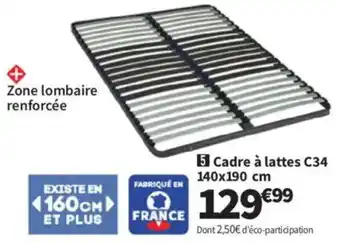 Conforama Cadre à lattes C34 offre