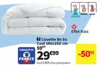 Conforama Couette Be So Cool offre