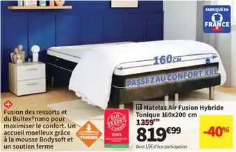 Conforama Matelas Air Fusion Hybride Tonique offre