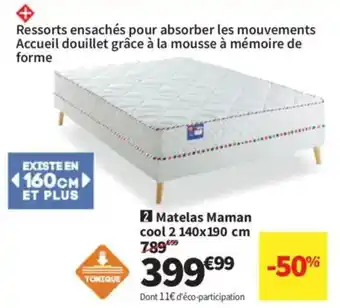 Conforama Matelas Maman cool 2 offre