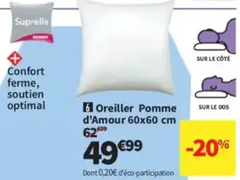 Conforama Oreiller Pomme d'Amour offre