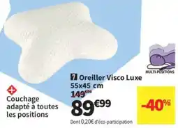 Conforama Oreiller Visco Luxe offre