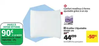 Conforama Oreiller L'Ajustable offre