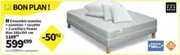 Conforama Ensemble matelas + sommier + couette + 2 oreillers Power Max offre