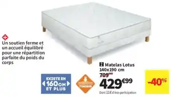 Conforama Matelas Lotus offre