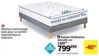 Conforama Matelas Méditation offre