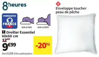 Conforama Oreiller Essentiel offre