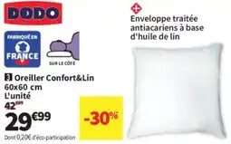 Conforama Oreiller Confort&Lin offre