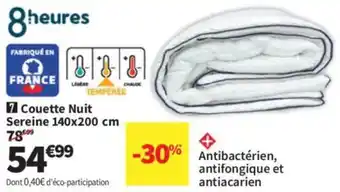 Conforama Couette Nuit Sereine offre