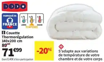 Conforama Couette Thermorégulation offre