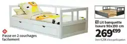 Conforama Lit banquette Isaure offre