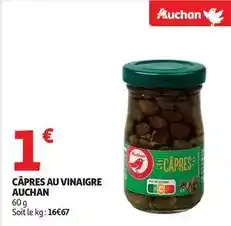 Auchan Supermarché Auchan - capres au vinaigre offre