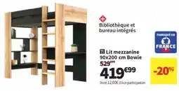 Conforama Lit mezzanine Bowie offre