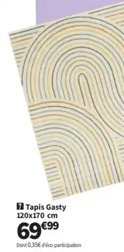 Conforama 7 tapis gasty offre