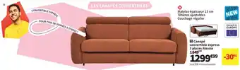 Conforama Canapé convertible express 3 places alessia offre