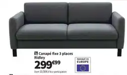 Conforama 14 canapé fixe 3 places ridley offre