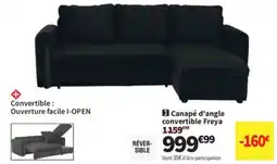 Conforama 3 canapé d'angle convertible freya offre
