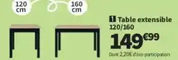 Conforama Table extensible offre