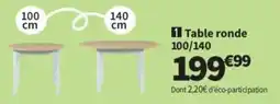 Conforama Table ronde offre